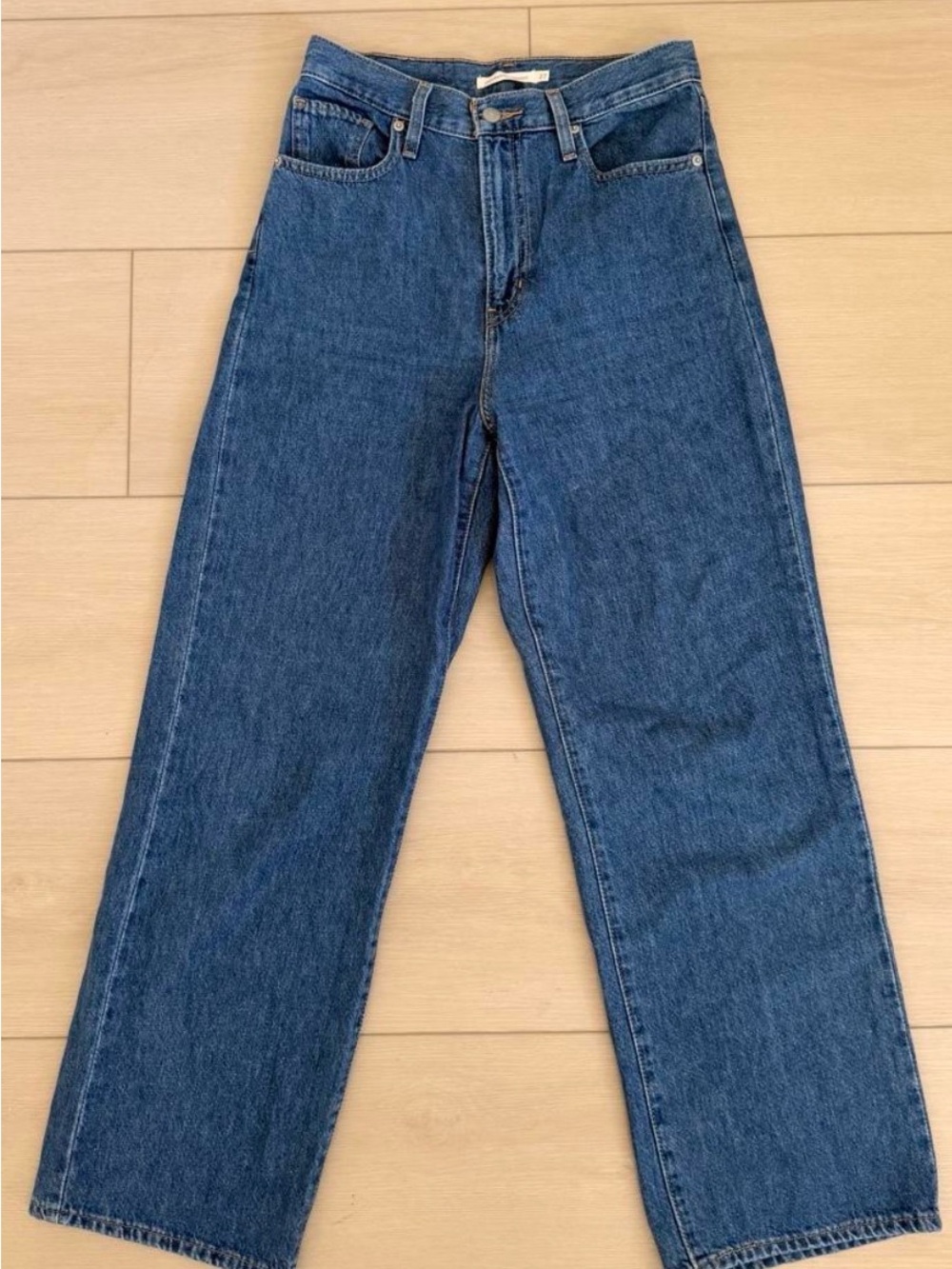 Levi's High-Rise Wide Leg Jeans in Classic Dark Blue